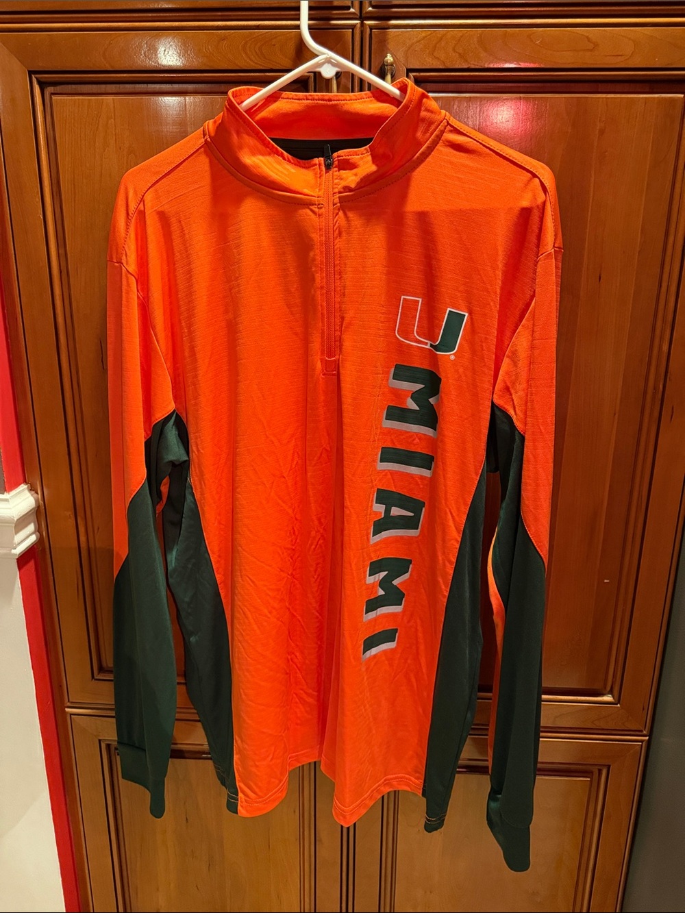 Colosseum Men's univ of Miami Performance Half-Zip Pullover